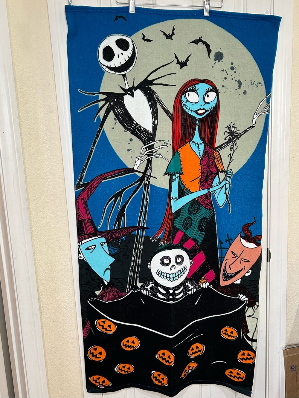 Disney Nightmare Before Christmas Jack & Sally Beach Towel 54”x28”